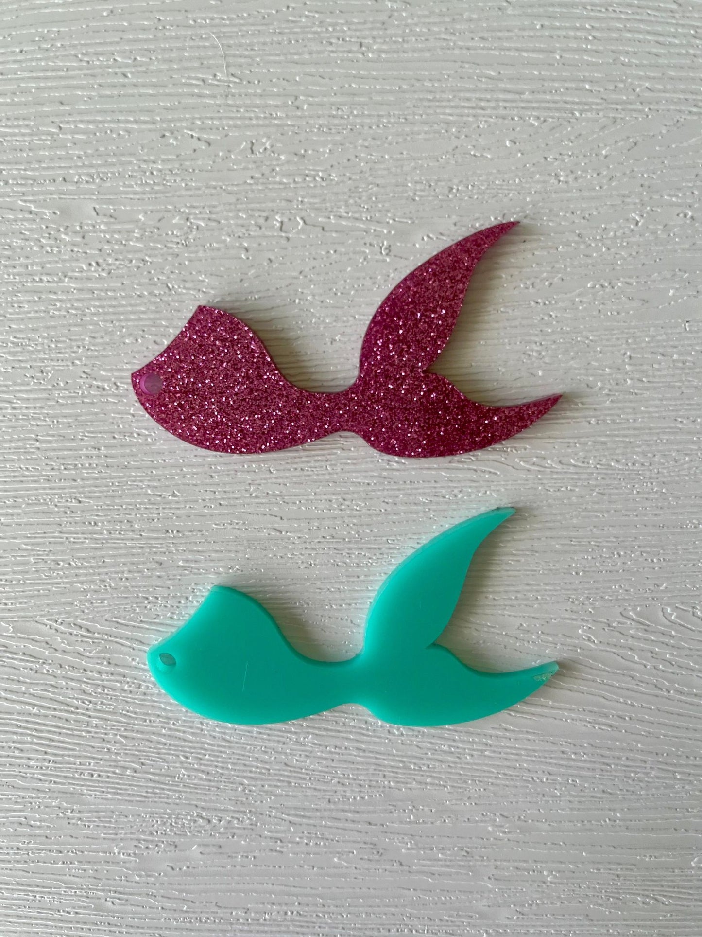 Acrylic Mermaid Tail Keyring