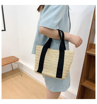 Woven Acrylic Straw Bag